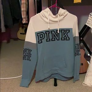 Blue and cream Pink sweatshirt